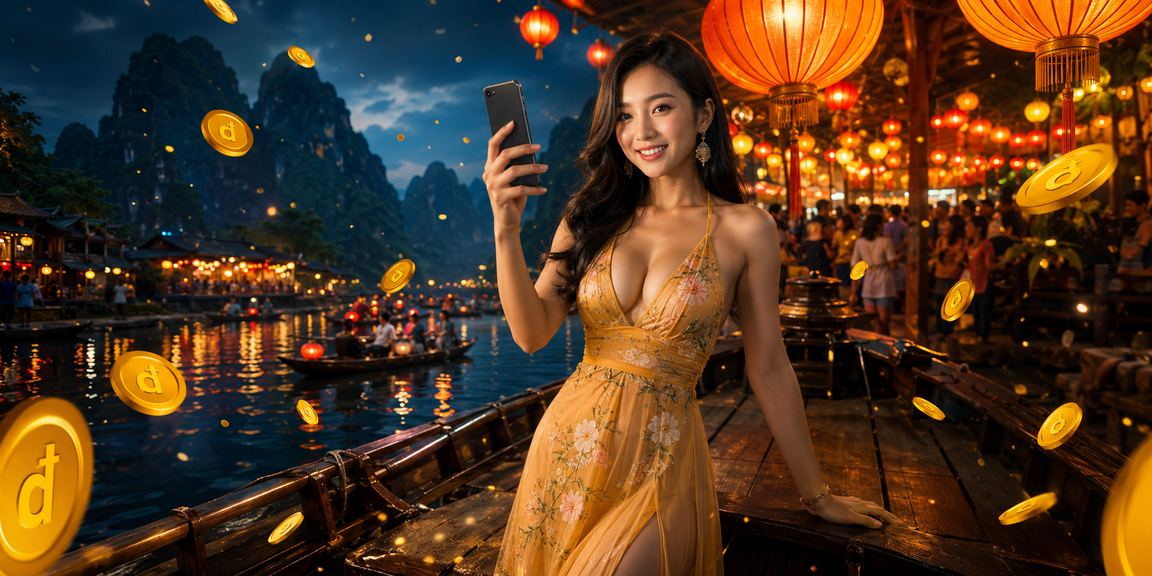 Người chơi esports tại Ninh Bình theo dõi kèo Liên Minh Huyền Thoại VCS trong không khí chợ đêm sôi động